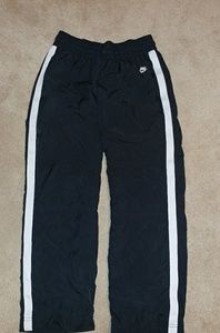 Black bike wind breaker pants